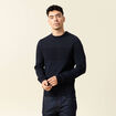 Pull éco-responsable bleu foncé homme