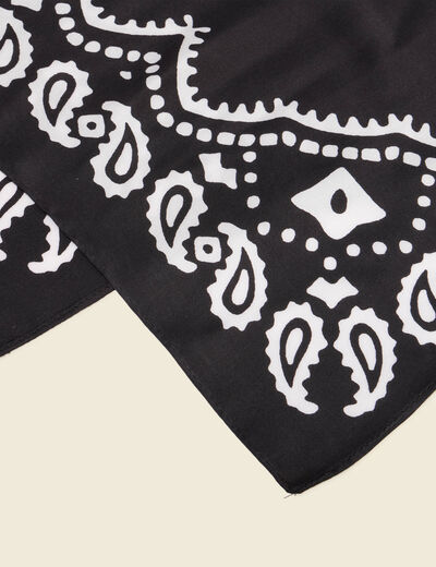 Foulard noir femme