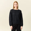 Pull manches longues bleu marine femme