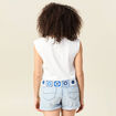 T-shirt sans manches blanc femme