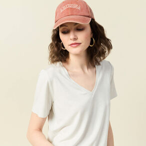 T-shirt manches courtes bleu clair femme