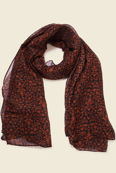 Foulard noir femme