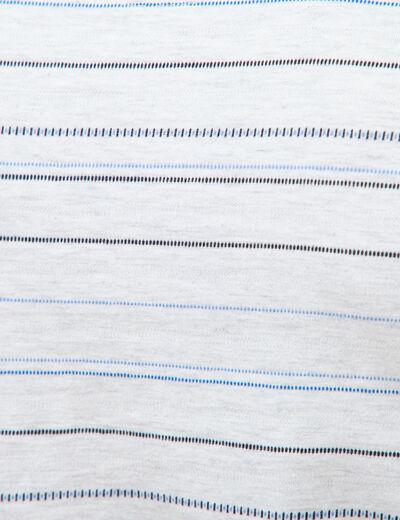 T-shirt cintr&eacute; col rond manches courtes ecru homme