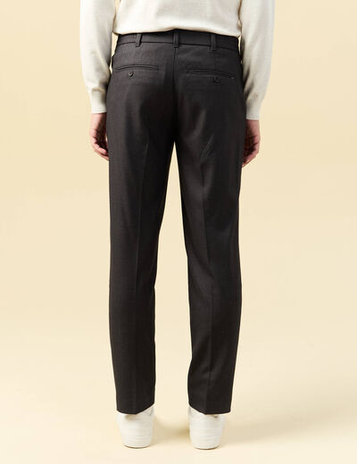 Pantalon gris fonc&eacute; homme