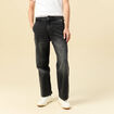 Jeans loose longueur 32 en coton denim noir homme