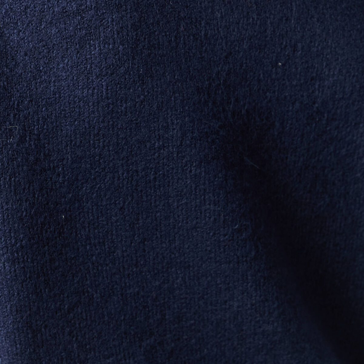 Pull col rond manches longues bleu marine femme