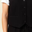 Veston sans manches noir femme