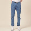 Jeans battle à coulisse denim used homme