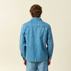 Surchemise en jeans coton coupe droite denim double stone homme