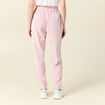 Tregging velours 7/8ème rose pastel femme