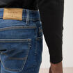 Jeans straight 5 poches denim stone homme
