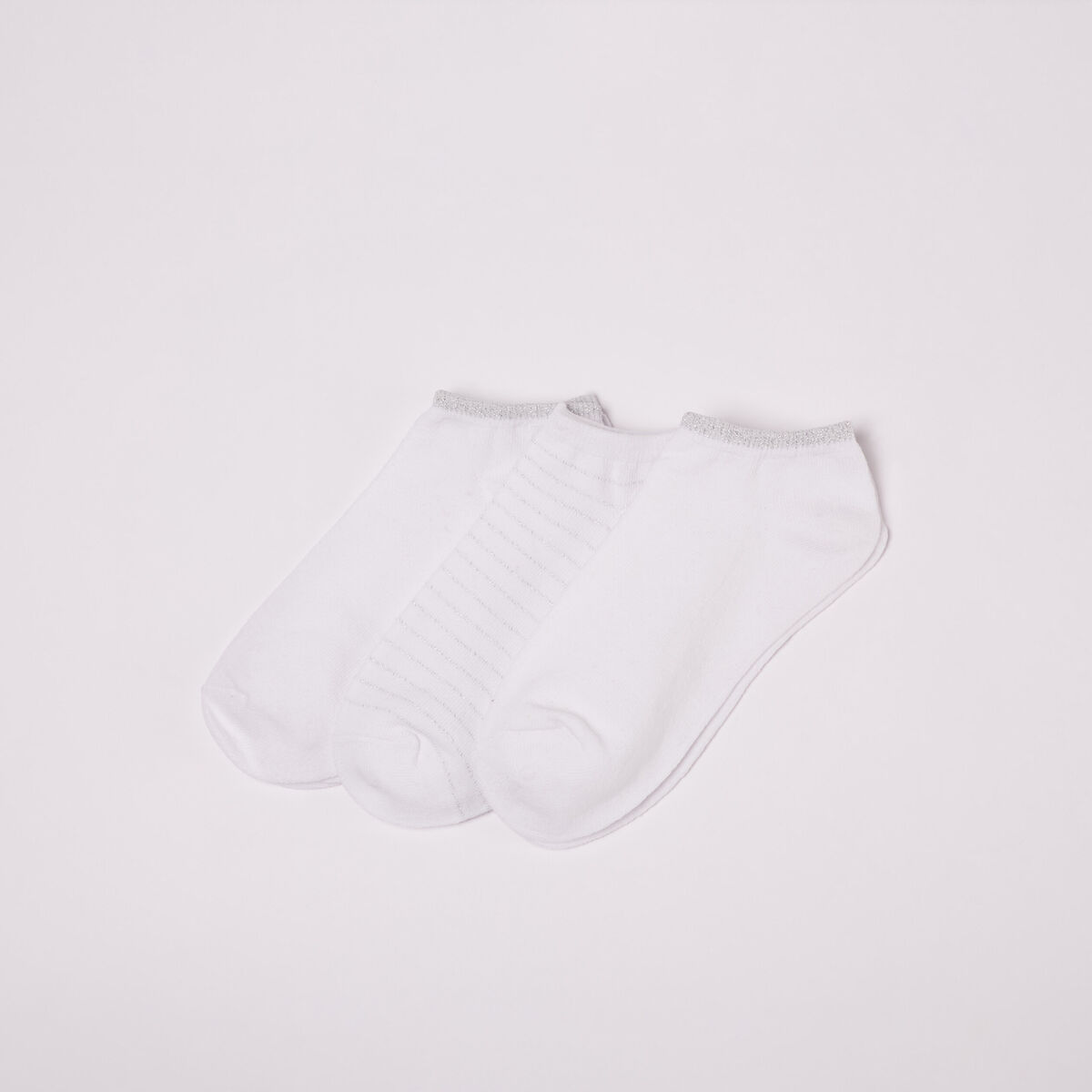 Lot 3 paires chaussettes ecru femme