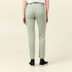 Pantalon skinny push-up 7/8ème vert olive femme