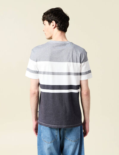 T-shirt manches courtes bleu marine homme