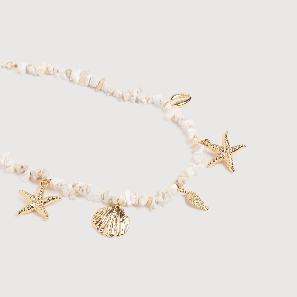 Collier blanc femme