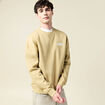Sweat col rond manches longues beige homme