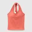 D&eacute;bardeur d&eacute;collet&eacute; brassi&egrave;re int&eacute;gr&eacute;e rouge fonc&eacute; femme