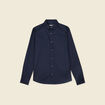 Chemise manches longues bleu marine homme