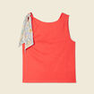 Débardeur sans manches rouge corail femme