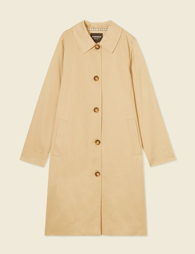 Manteau éco-responsable beige femme
