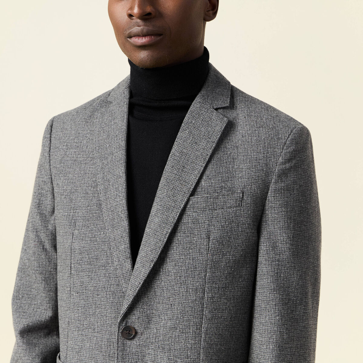 Veste blazer cintrée gris foncé homme