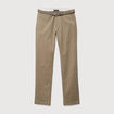 Pantalon straight longueur 32 ceinture taupe homme
