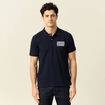 Polo manches courtes bleu marine homme