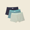 Lot 3 boxers vert foncé homme