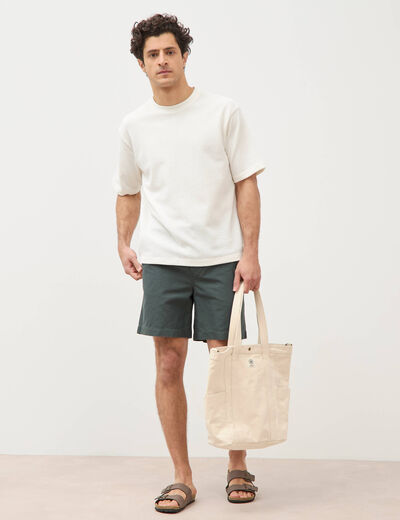 Bermuda vert kaki homme
