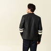 Blouson motard simili cuir noir homme