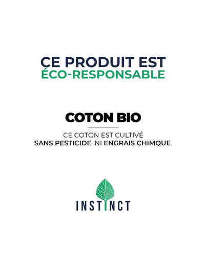 T-shirt col V homme Instinct noir homme