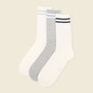 Lot de 3 paires de chaussettes blanc homme