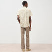 Chemise manches courtes beige homme