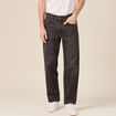 Jeans relax 5 poches denim snow noir homme