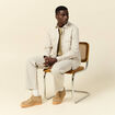 Chemise manches longues beige homme