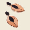 Boucles d'oreilles pendantes noir femme