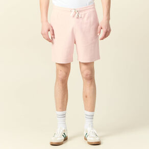 Short droit avec cordon rose clair homme