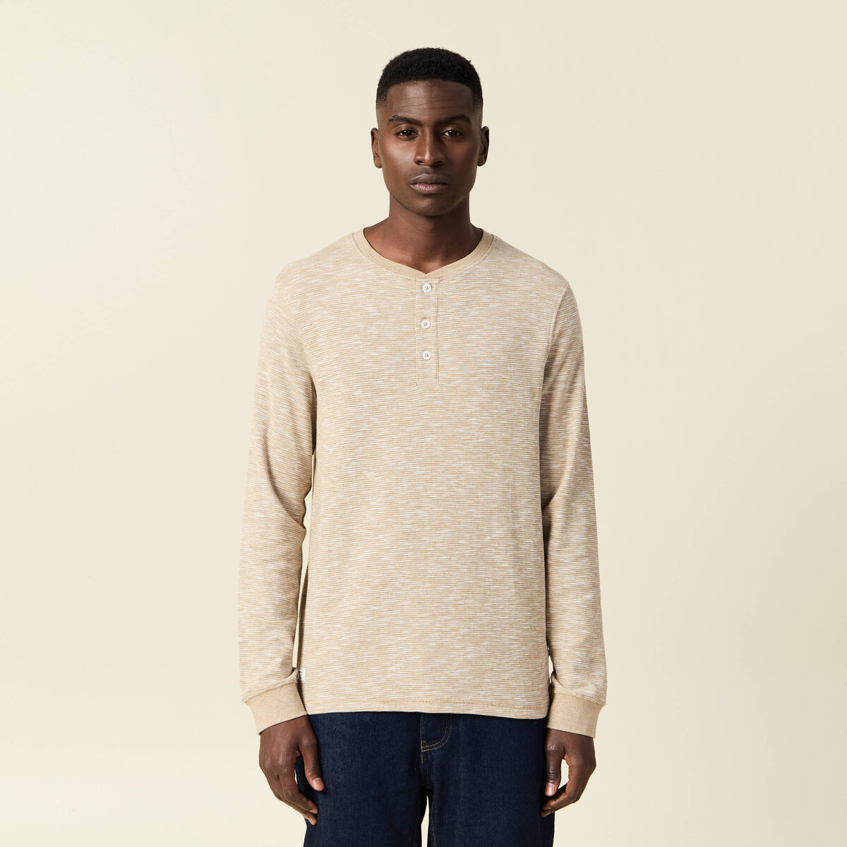 T-shirt éco-responsable vert kaki homme