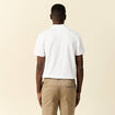 Polo manches courtes blanc homme