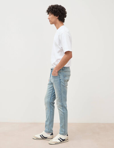 Jeans slim longueur 30 denim used homme