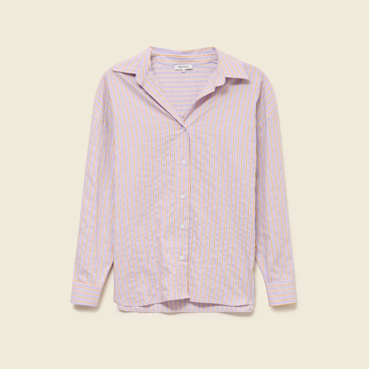 Chemise oversize en coton bleu ciel femme