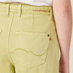 Pantalon large éco-responsable vert anis femme