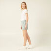 Short chino éco-responsable vert pastel femme