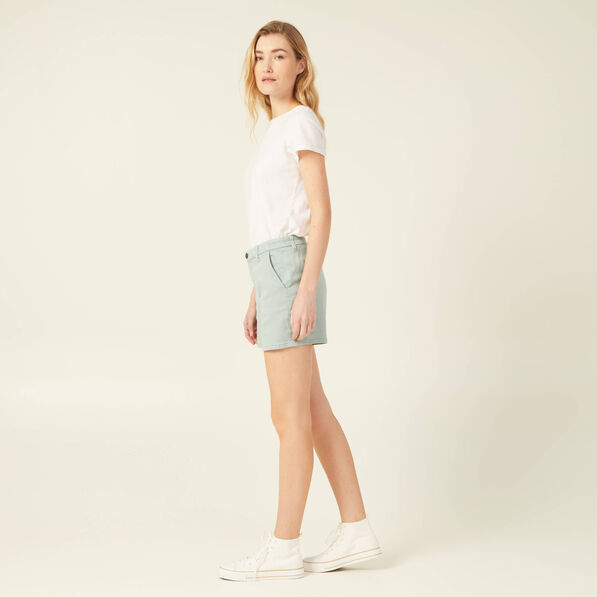 short chino eco responsable vert pastel femme Short chino éco-responsable vert pastel femme