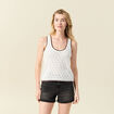 Pull sans manches ecru femme