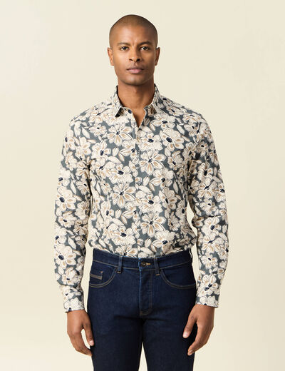 Chemise beige homme