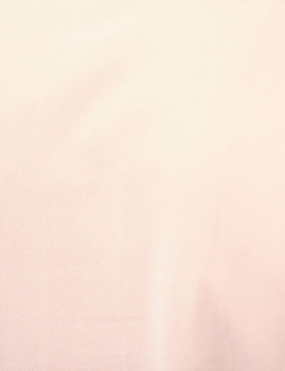 Polo cintr&eacute; en coton manches courtes rose poudr&eacute;e homme