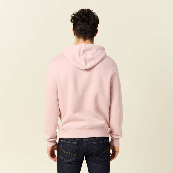 Sweat à capuche rose pastel homme