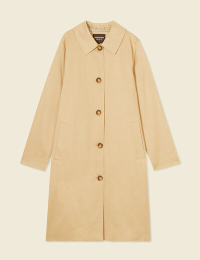 Manteau éco-responsable beige femme