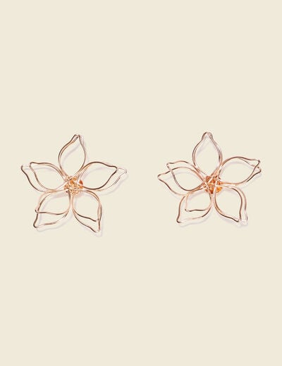 Boucles d'oreilles clous couleur or femme